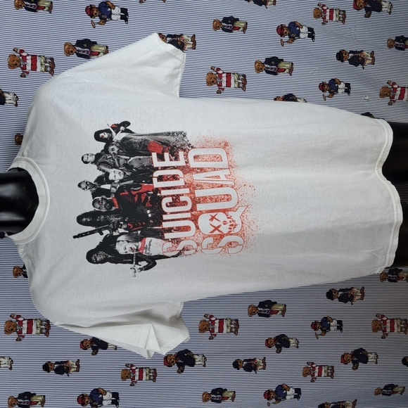 DC Comics Suicide Squad official tag graphic red & white casual movie t-shirt - Picture 2 of 6